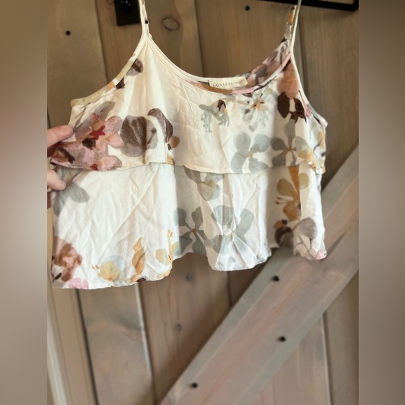 NWOT Lovestitch Floral Ruffle Cami - Picture 3 of 5